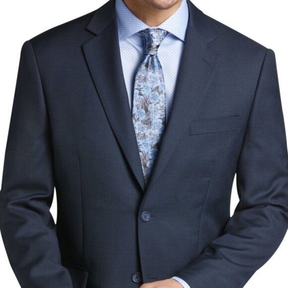 NEW Pronto Uomo Platinum Modern Fit Wool Navy Suit Jacket 42 Extra Long 42xL - Picture 1 of 2